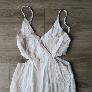 White & Cream M Boutique Jumpsuit